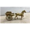 Image 7 : Two Large Stainless Steel Stockpots With Lids and Brass Horse and Cart Figurine