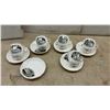 Image 2 : Petawawa Ontario Canada Souvenir Porcelain Tea Set and Floral Plate