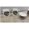 Image 3 : Petawawa Ontario Canada Souvenir Porcelain Tea Set and Floral Plate