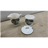 Image 4 : Petawawa Ontario Canada Souvenir Porcelain Tea Set and Floral Plate
