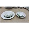 Image 11 : Fuji China Japan "Ivy" Pattern Porcelain Dinnerware Set with Plates, Bowls, Gravy Boat, 57 Pieces