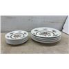 Image 2 : Wood and Sons Rosedale Pattern Dinnerware Set, Plates, Bowls, Teacups, Saucers, 47 Pieces