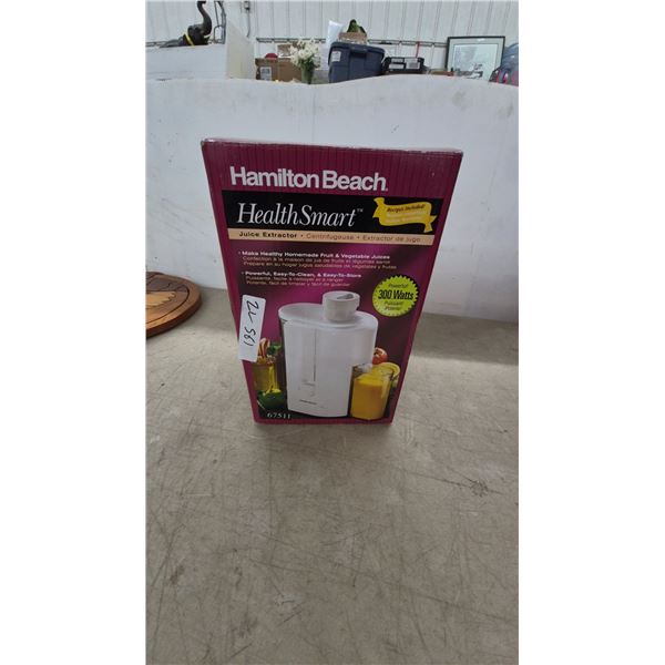 New Hamilton Beach HealthSmart 67511 Juice Extractor, 300 Watts