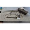 Image 1 : Vintage Metal Toolbox With Gray Alloy Steel Wrenches, Sockets, Ball Hitch, Reamer Bits