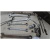Image 4 : Vintage Metal Toolbox With Gray Alloy Steel Wrenches, Sockets, Ball Hitch, Reamer Bits