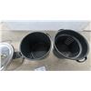 Image 5 : T-Fal Safe 2 Stainless Steel Pressure Cooker and Speckled Enamelware Pot with Steamer Insert