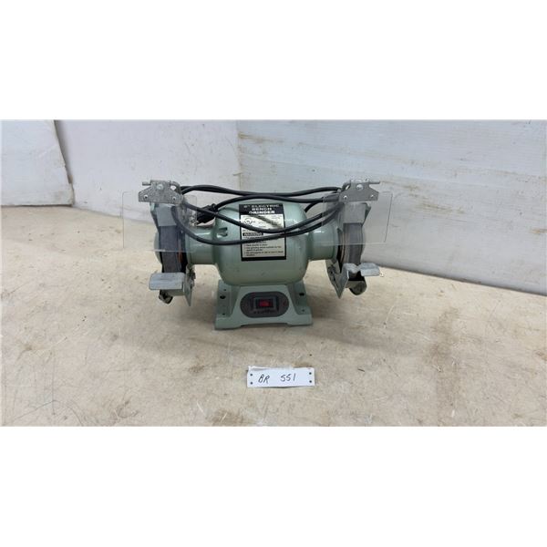 6” Electric Bench Grinder, Model MD150K, 1/2 Horsepower, 120 Volt, 3450 Revolutions per Minute