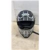 Image 4 : Kulin Full-Face Motocross Helmet, Size XL Black with White and Grey Graphics, DOT