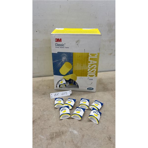 3M E-A-R Classic 310-1001 Earplugs, 1 Pair per Package