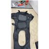Image 9 : Tactical Vest Lot: Black Vest, Woodland Camouflage Leg Rig, CADPAT Digital Camouflage Vest