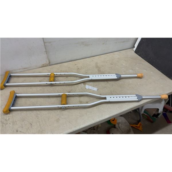 Aluminum Crutches, Fits Patient Height 5'2” to 5'10”