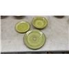 Image 7 : Thomson Pottery Green Spiral Ceramic Dinnerware Set, Plates and Bowls, Microwave Safe, 23 Pieces
