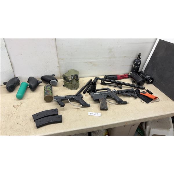 Tippmann 98 Custom Paintball Markers, Mask, Hoppers, Air Tanks, Magazines