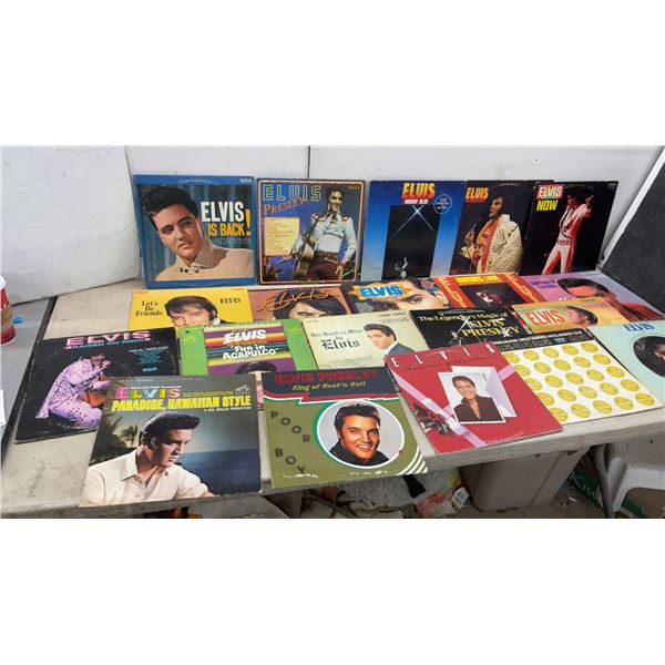 20 Elvis Presley Vinyl Record Collection: Elvis Is Back, Moody Blue, Elvis Now