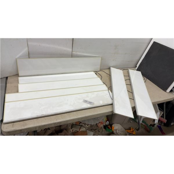 Five Solari Corporation LED Light Boxes, Model JF1-16001200, 100-240V AC Input