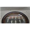 Image 1 : 2 Antique Oval-Framed Black and White Group Portrait Photographs of Eight Men, Early 20th Century