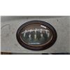 Image 6 : 2 Antique Oval-Framed Black and White Group Portrait Photographs of Eight Men, Early 20th Century