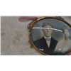 Image 9 : 2 Antique Oval-Framed Black and White Group Portrait Photographs of Eight Men, Early 20th Century