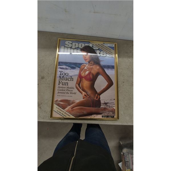 Framed Sports Illustrated Winter 2003 Swimsuit Issue Cover Featuring Petra Nemcova, 20”×25”