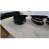 Image 4 : Set of 6 Officer's Peaked Caps with Black Visors and Gold Chinstraps