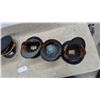 Image 7 : Set of 6 Officer's Peaked Caps with Black Visors and Gold Chinstraps