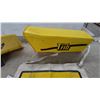Image 3 : Winnipeg Tribune Yellow Plastic Newspaper Delivery Tubes and Canvas Carrier Bag, Vintage