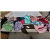 Image 1 : Assortment of Children's and Doll Clothing Including Jackets, Dresses, Pants