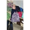 Image 3 : Assortment of Children's and Doll Clothing Including Jackets, Dresses, Pants