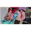 Image 5 : Assortment of Children's and Doll Clothing Including Jackets, Dresses, Pants