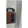 Image 2 : Vintage Northern Electric Wooden Wall-Mount Magneto Crank Telephone with Bakelite Handset