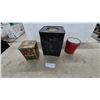 Image 6 : Vintage Nabob Pure Indian and Ceylon Tea Tin, Blue Canister, Burns Shamrock Pure Lard Pail