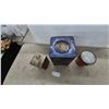 Image 8 : Vintage Nabob Pure Indian and Ceylon Tea Tin, Blue Canister, Burns Shamrock Pure Lard Pail