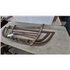 Image 2 : Lot of Antique Hand Saws Including Two-Man Crosscut Saw and Two Vintage Bow Saws