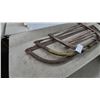 Image 4 : Lot of Antique Hand Saws Including Two-Man Crosscut Saw and Two Vintage Bow Saws