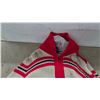 Image 2 : Vintage Hadashville Curling Club Knit Cardigan with Crossed Brooms and Stones, Red/Cream/Black