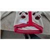Image 4 : Vintage Hadashville Curling Club Knit Cardigan with Crossed Brooms and Stones, Red/Cream/Black