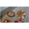 Image 5 : Marigold Carnival Glass Lot Including Northwood Grape and Cable and Fenton Wreath of Roses
