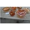 Image 6 : Marigold Carnival Glass Lot Including Northwood Grape and Cable and Fenton Wreath of Roses