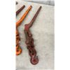 Image 2 : Four 3/8-5/16 Chain Binders: 2 Red, 1 Orange, 1 Black