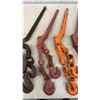 Image 4 : Four 3/8-5/16 Chain Binders: 2 Red, 1 Orange, 1 Black