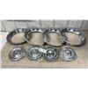 Image 1 : 4 Disk Brake Centre Caps and 4 Beauty Rings For Chevy Corvette/Camaro Rally Wheels