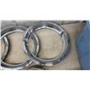 Image 2 : 4 Disk Brake Centre Caps and 4 Beauty Rings For Chevy Corvette/Camaro Rally Wheels