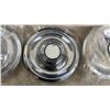 Image 3 : 4 Disk Brake Centre Caps and 4 Beauty Rings For Chevy Corvette/Camaro Rally Wheels