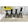 Image 1 : Four 4,000 Lb Capacity Jack Stands