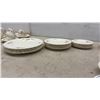 Image 8 : Grindley CreamPetal Floral Dinnerware Set with Gold Trim, England, 48 Pieces