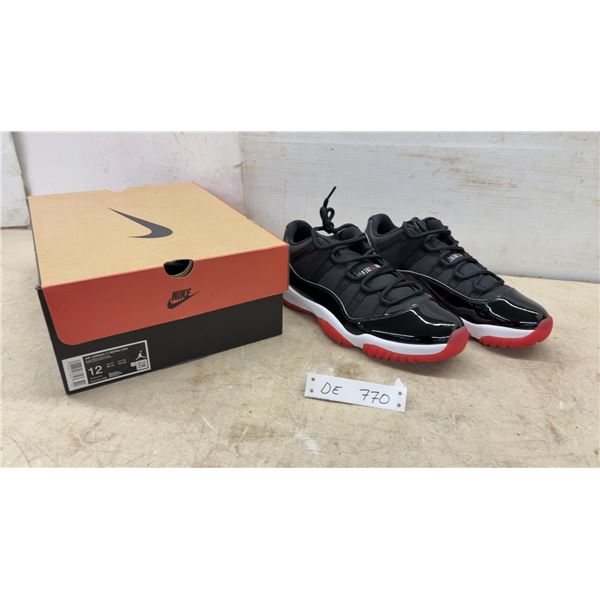 New Nike Air Jordan 11 Retro Low "Bred" 2019 Sneakers, Men's Size 12
