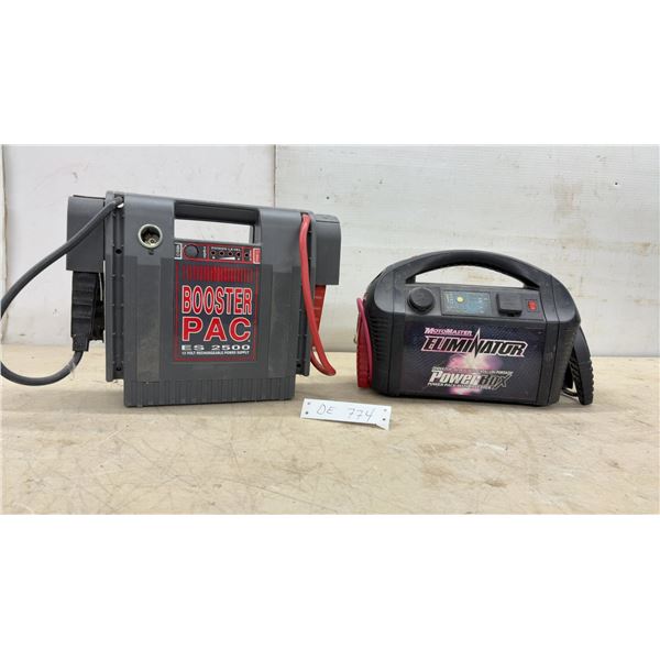 Booster Pac ES 2500 12V Power Supply and MotoMaster Eliminator PowerBox Power Pack With Inverter
