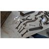 Image 2 : Large Assortment of Antique Wrenches, Pliers, Saw Set Tool, Pipe Wrenches and More in Crate