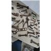 Image 5 : Large Assortment of Antique Wrenches, Pliers, Saw Set Tool, Pipe Wrenches and More in Crate