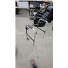 Image 3 : Drive Medical Deluxe Two Button Folding Walker, Model 10210-1, with 5” Swivel Wheels and Glides